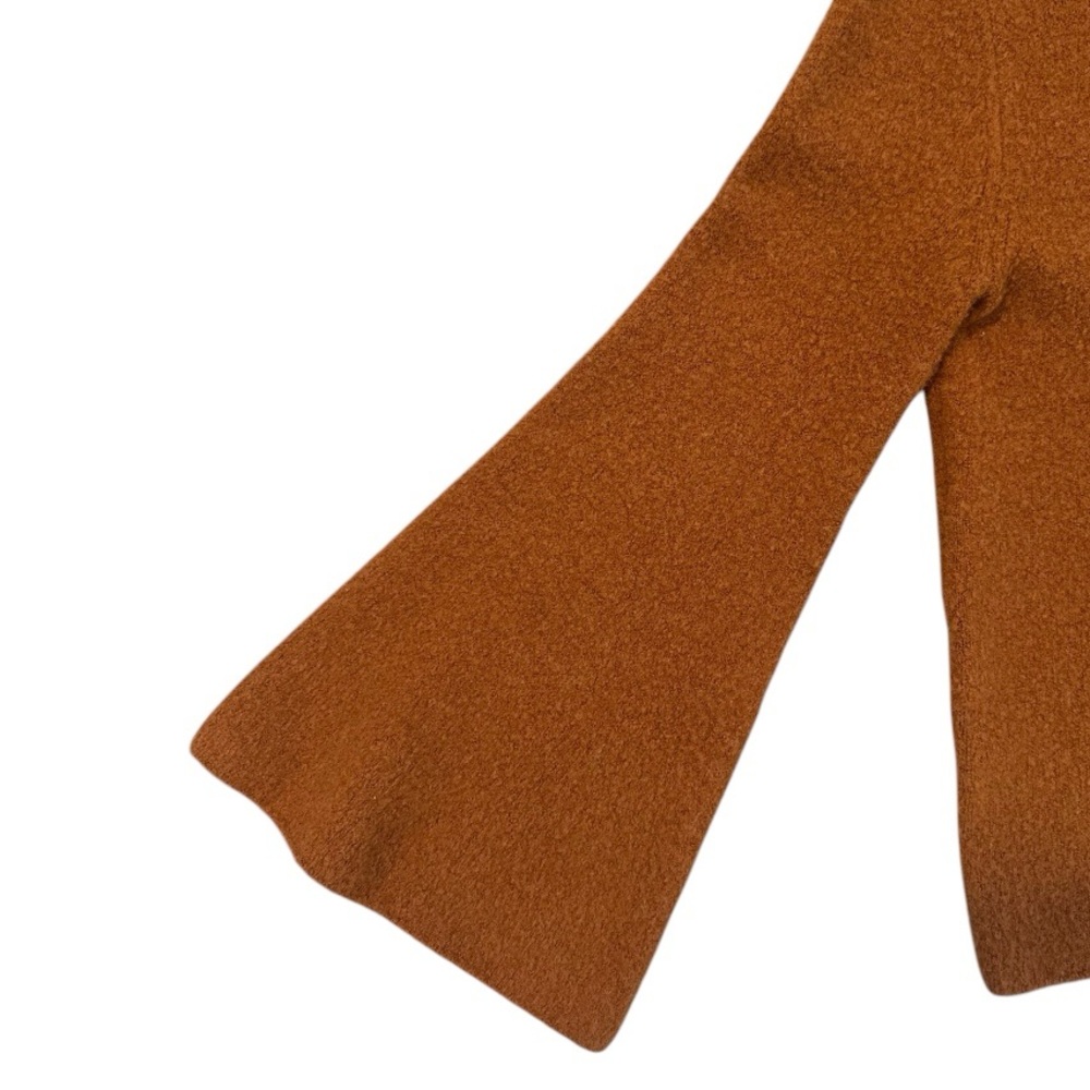 Rust-Orangeā Mock Neck Sweater - Picture 3 of 5